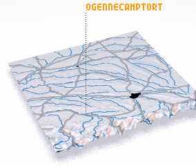 3d view of Ogenne-Camptort