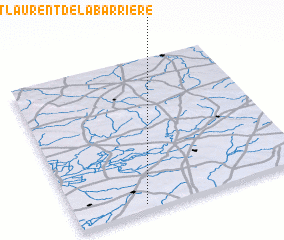 3d view of Saint-Laurent-de-la-Barrière