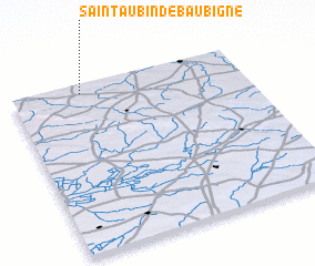 3d view of Saint-Aubin-de-Baubigné