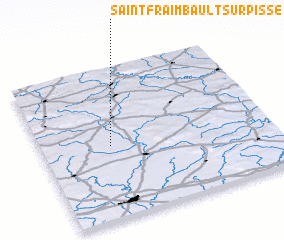 3d view of Saint-Fraimbault-sur-Pisse