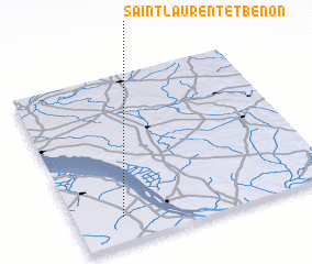 3d view of Saint-Laurent-et-Benon