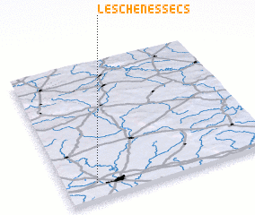 3d view of Les Chênes Secs