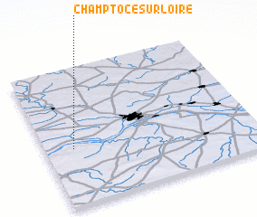 3d view of Champtocé-sur-Loire