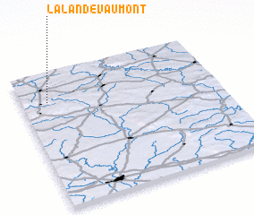 3d view of La Lande-Vaumont