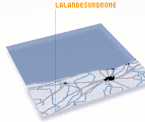 3d view of La Lande-sur-Drôme