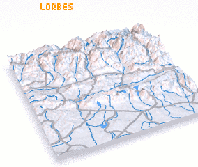 3d view of Lorbés