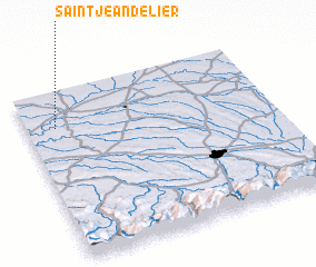 3d view of Saint-Jean-de-Lier