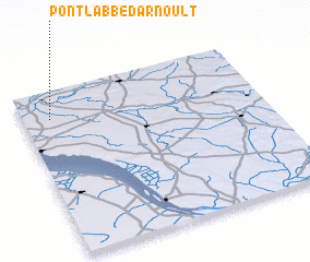 3d view of Pont-lʼAbbé-dʼArnoult