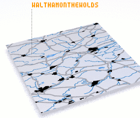 3d view of Waltham on the Wolds