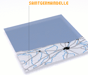 3d view of Saint-Germain-dʼElle