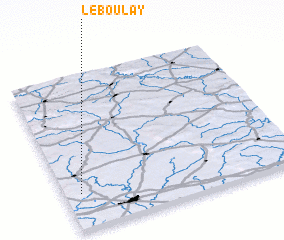 3d view of Le Boulay