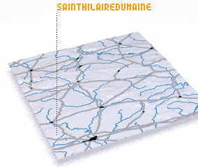 3d view of Saint-Hilaire-du-Maine