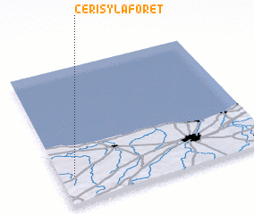 3d view of Cerisy-la-Forêt