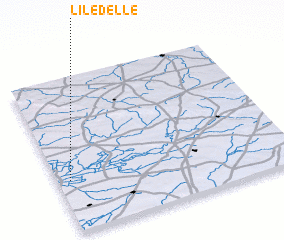 3d view of LʼÎle-dʼElle