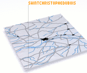 3d view of Saint-Christophe-du-Bois