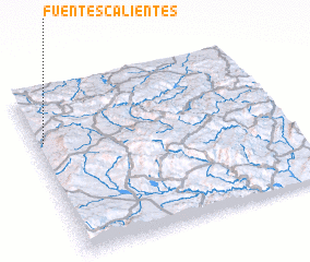 3d view of Fuentes Calientes