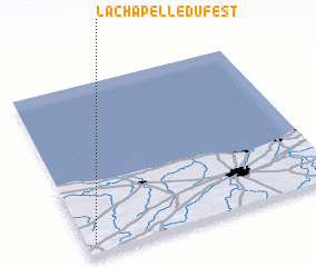 3d view of La Chapelle-du-Fest