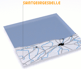 3d view of Saint-Georges-dʼElle