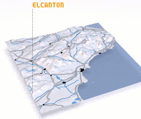 3d view of El Cantón