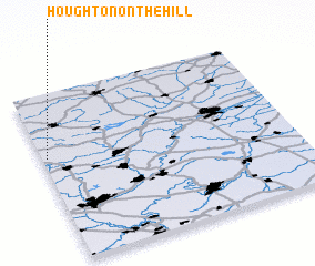 3d view of Houghton on the Hill