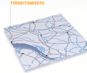 3d view of Tonnay-Charente