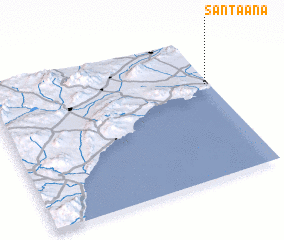 3d view of Santa Ana