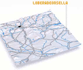 3d view of Lobera de Onsella