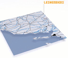 3d view of Les Herbiers