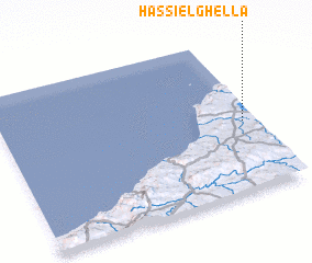 3d view of Hassi el Ghella