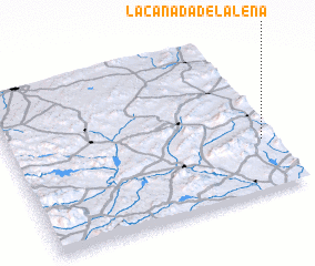 3d view of La Cañada de la Leña