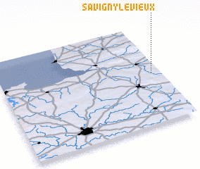 3d view of Savigny-le-Vieux