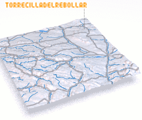 3d view of Torrecilla del Rebollar