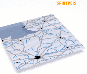 3d view of Saint-Pois