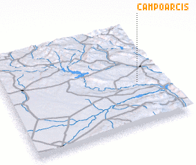 3d view of Campo Arcís