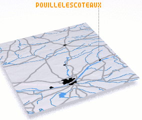 3d view of Pouillé-les-Côteaux