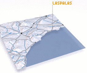 3d view of Las Palas