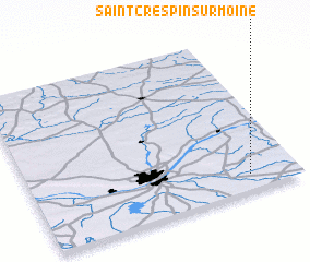 3d view of Saint-Crespin-sur-Moine