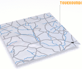 3d view of Touékoundi