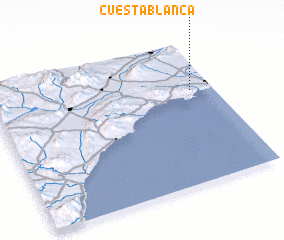 3d view of Cuesta Blanca