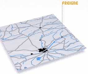 3d view of Freigné