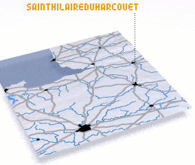 3d view of Saint-Hilaire-du-Harcouët