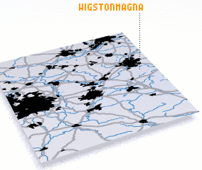 3d view of Wigston Magna