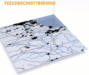 3d view of Teesside County Borough