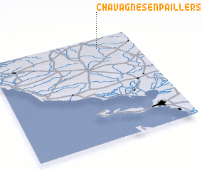 3d view of Chavagnes-en-Paillers