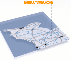 3d view of Remilly-sur-Lozon