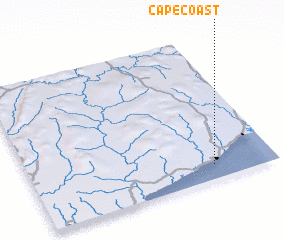 3d view of Cape Coast