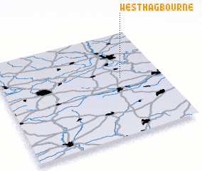 3d view of West Hagbourne