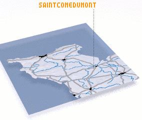 3d view of Saint-Côme-du-Mont