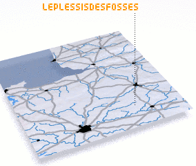 3d view of Le Plessis des Fosses