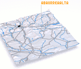 3d view of Abaurrea Alta